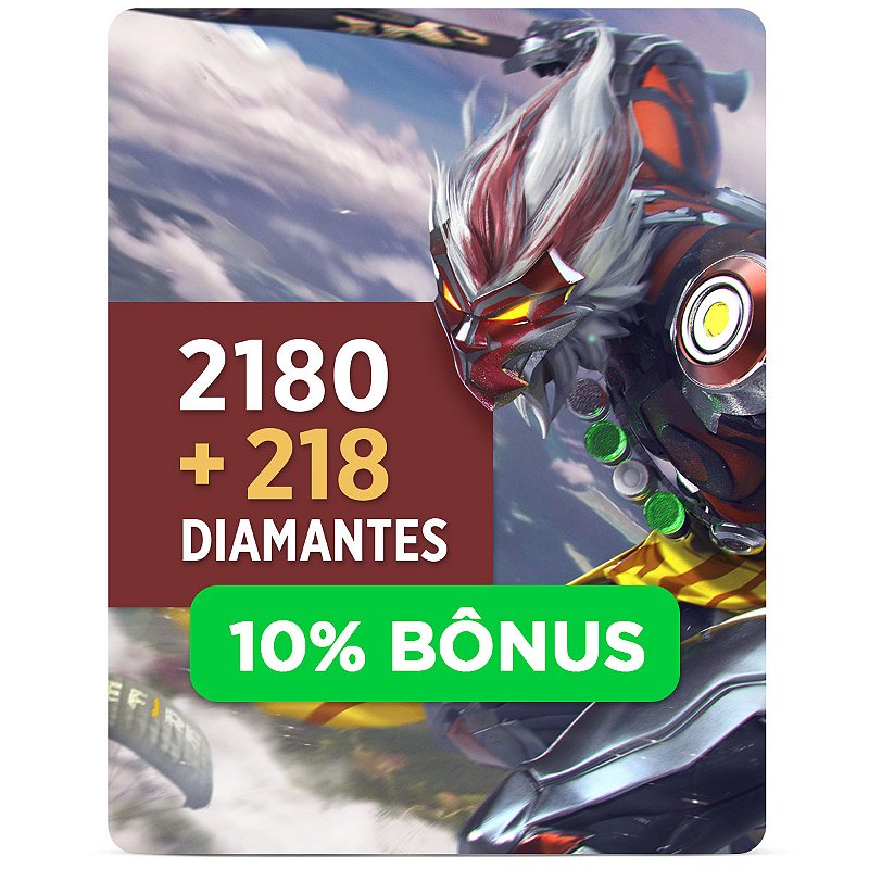 Free Fire - 310 Diamantes + 20% de Bônus