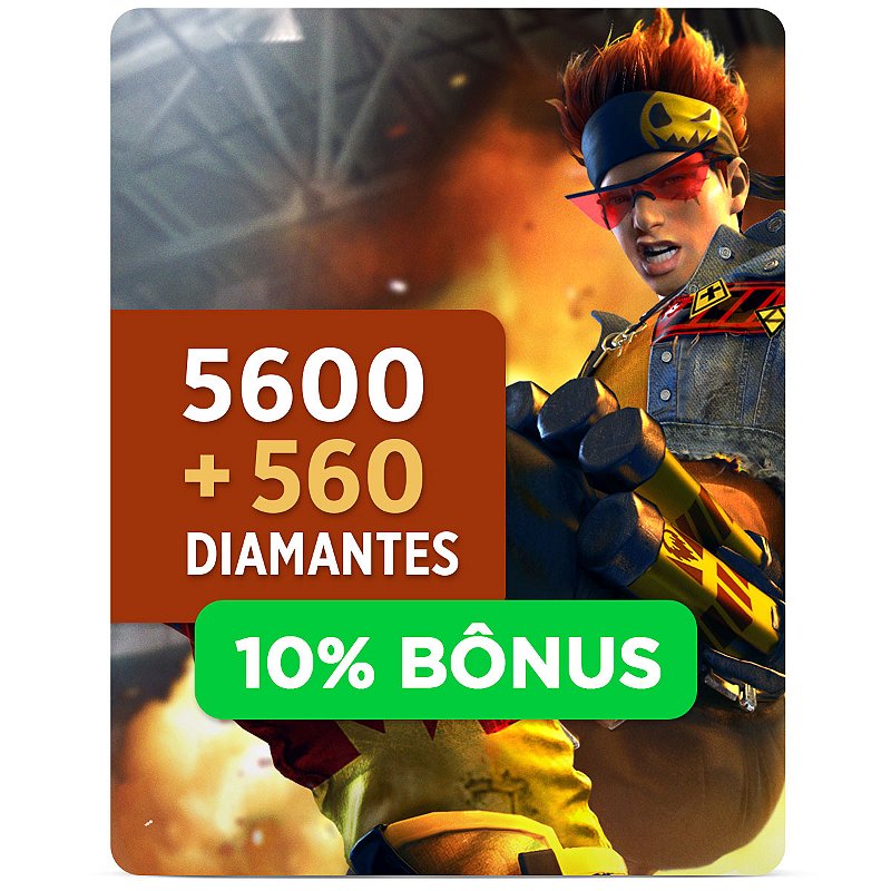 Free Fire - 520 Diamantes + 20% de Bônus - Código Digital - PentaKill Store  - Gift Card e Games
