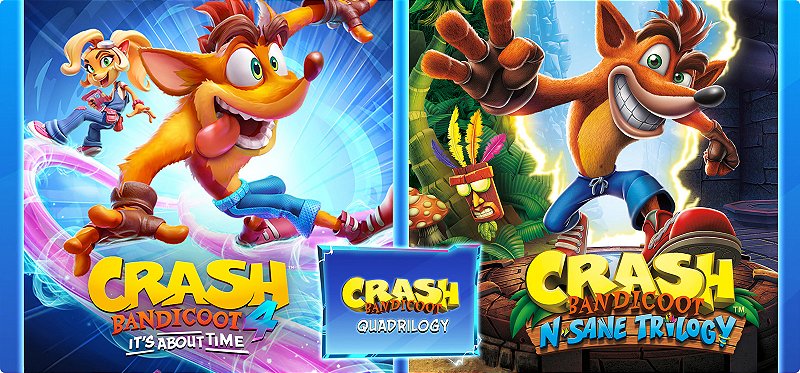 Jogo Crash Bandicoot Pacote Quadrilogia - Xbox 25 Dígitos - THKEYS