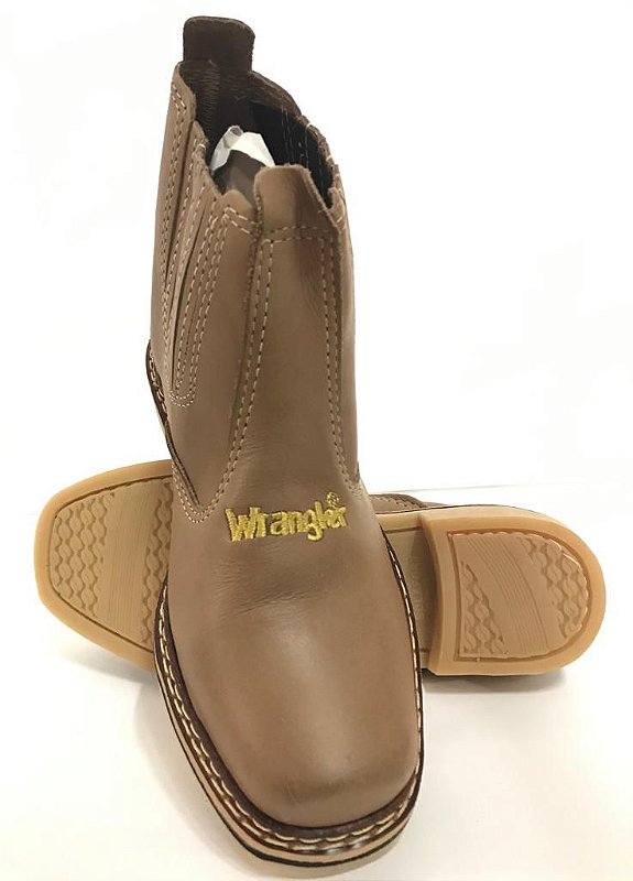 bota wrangler bico quadrado