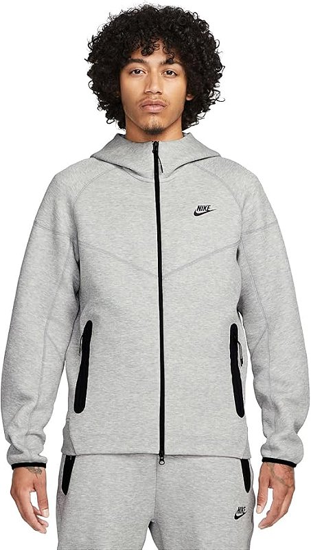 Moletom Nike Masculino Sportswear Tech Fleece - Cinza FB7921