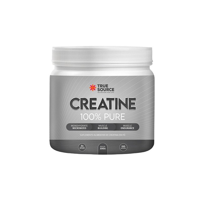 Creatina TRUE CREATINE 100 Pure 300g True Source BH Suplementos