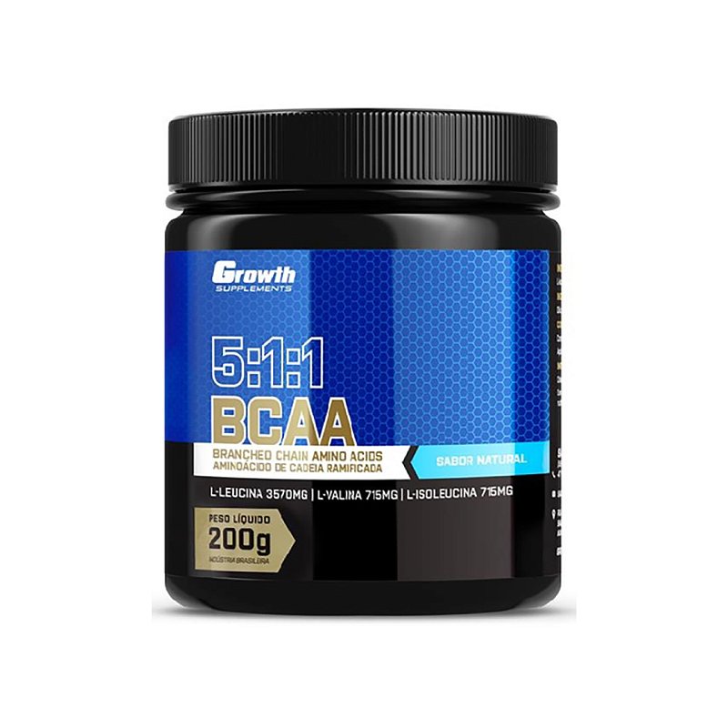 BCAA 511 200g em Pó Growth Supplements BH Suplementos