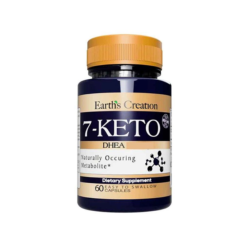 7 Keto Dhea 50mg 60 Cápsulas Earth´s Creation Bh Suplementos 