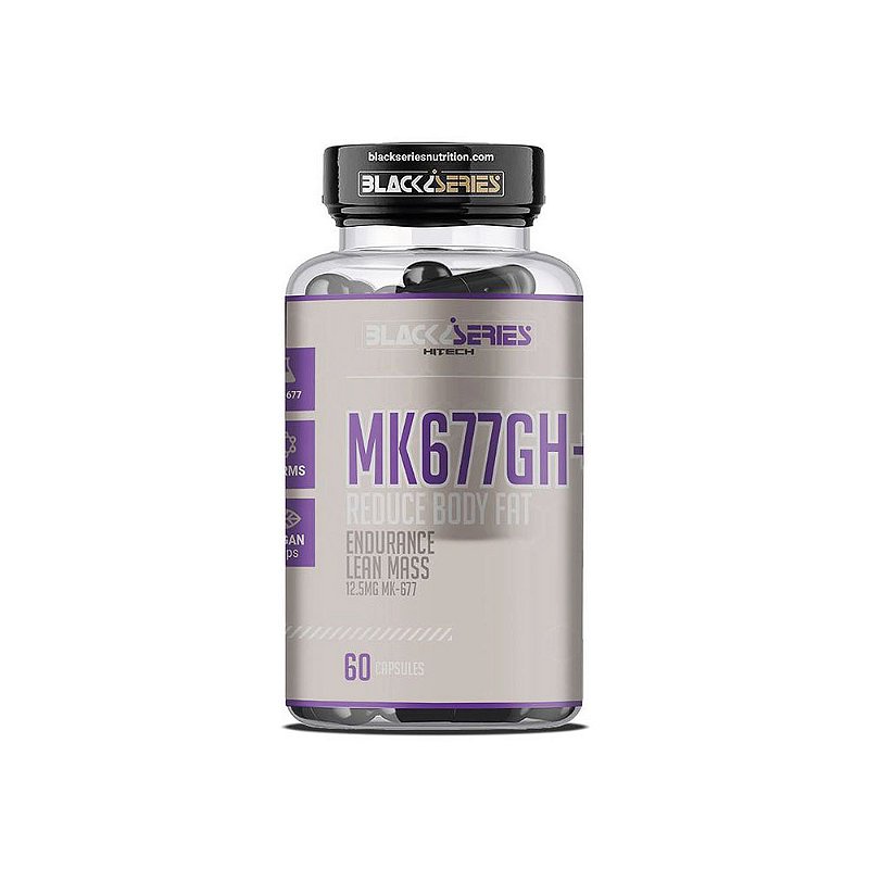 Ibutamoren MK-677 12,5mg 60 Cápsulas - Black Series - BH Ibutamoren MK-677 12,5mg 60 Cápsulas - Black Series - BH