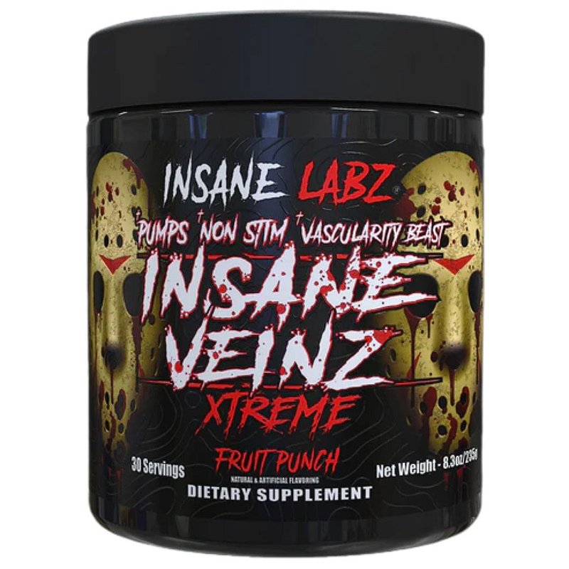 Insane Veinz Xtreme | Pré-Treino Vasodilatador Sem Estimulantes