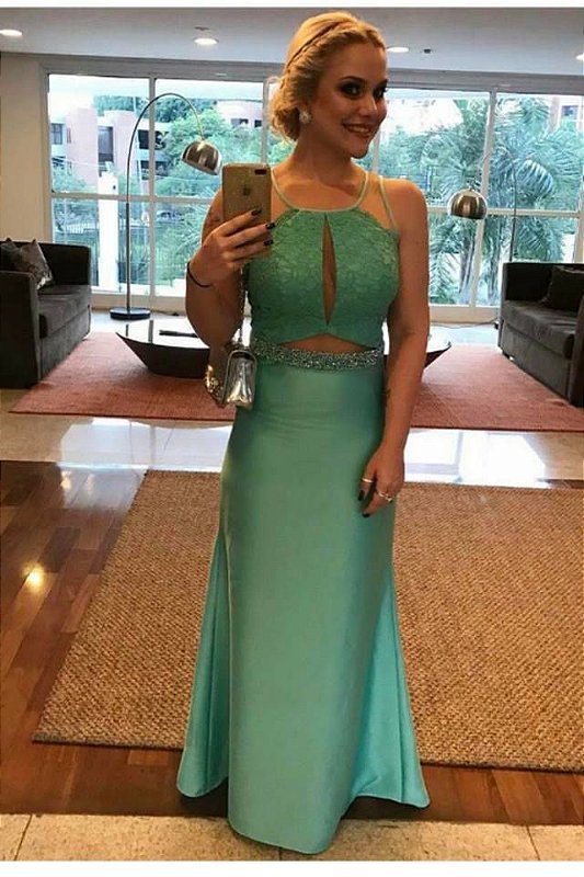 vestido de crepe madame curto