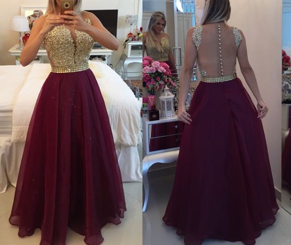 renda bordada marsala