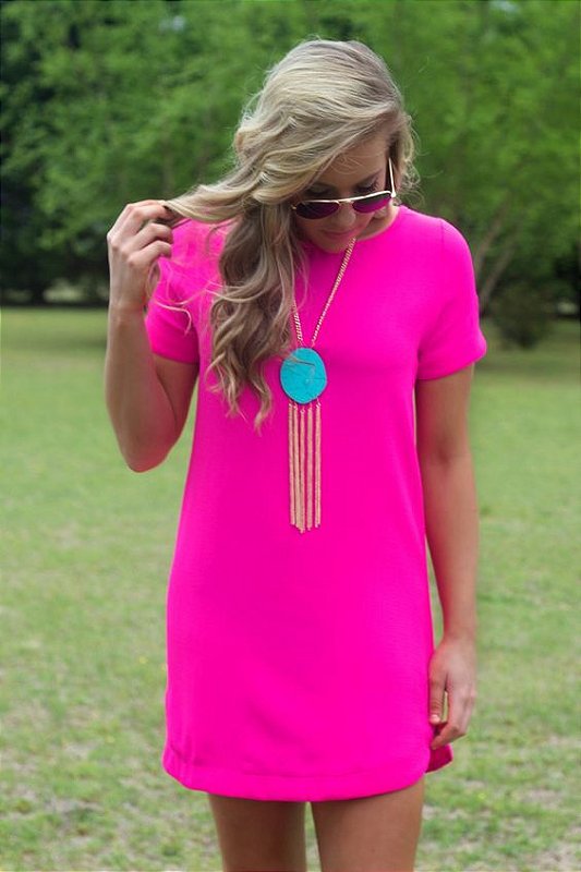 camiseta vestido neon