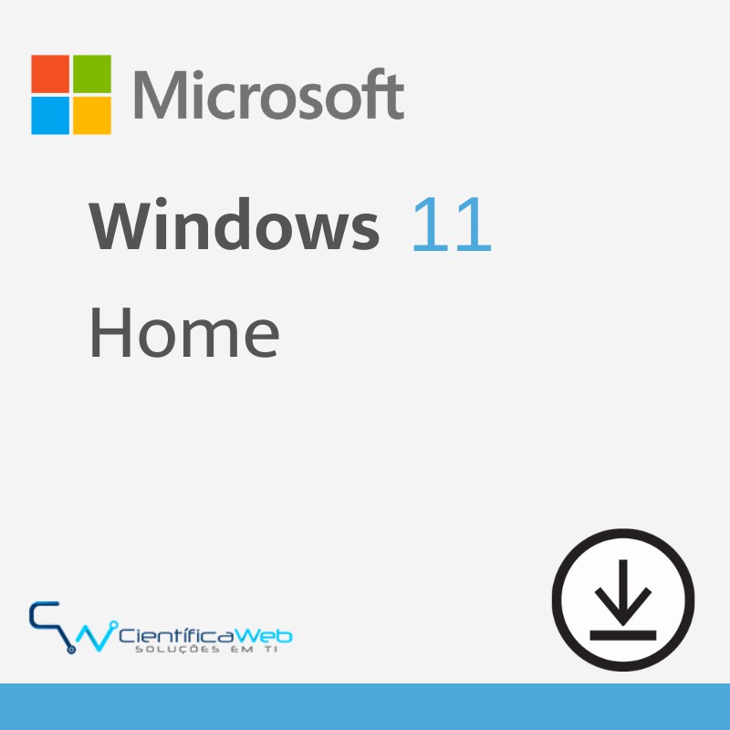 Microsoft Windows 11 Home ESD - Científica Web - Softwares com o