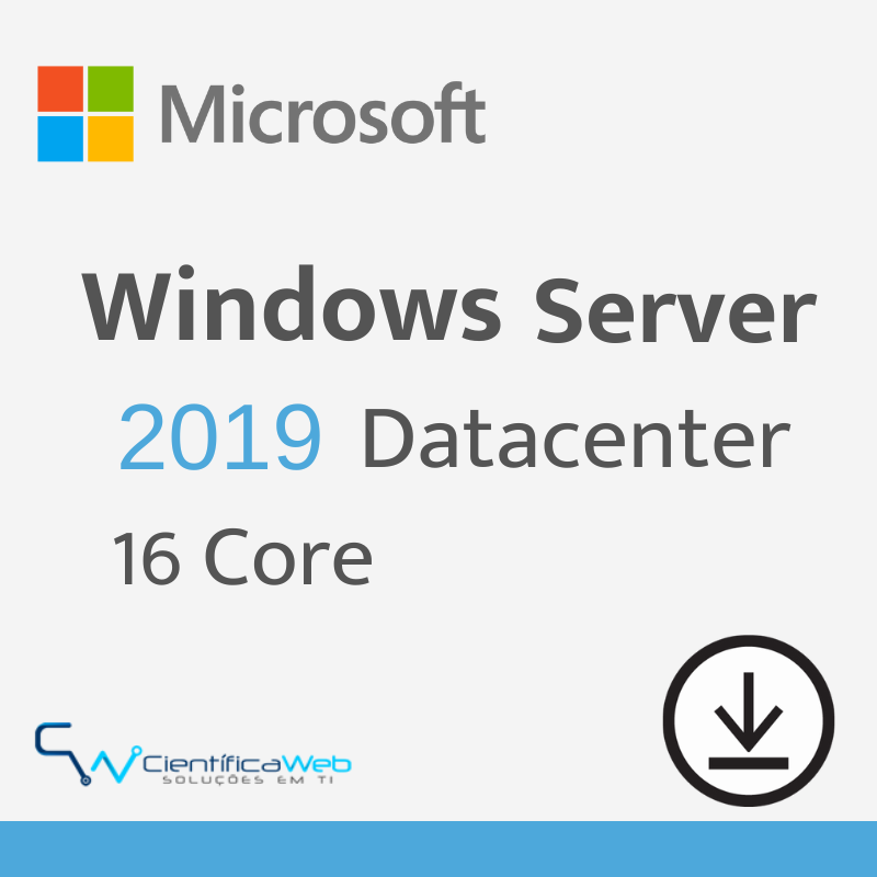 Microsoft Windows Server 2019 Datacenter - 16 Core - Científica Web ...