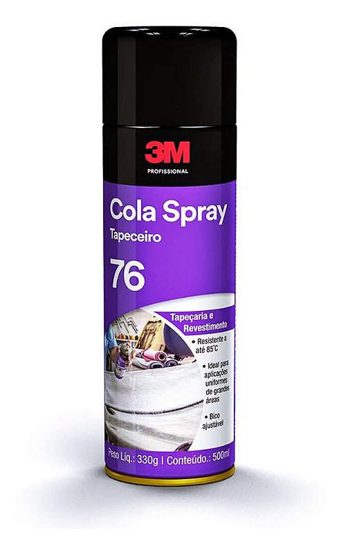Adesivo Spray 76 330g 3M - Casa das Fitas - Tudo em fitas adesivas