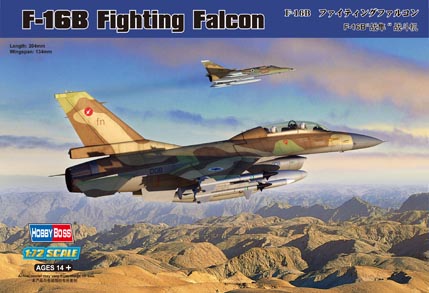 F-16B 1/72 Hobby Boss | Kit Plastimodelismo Realista - Alpha