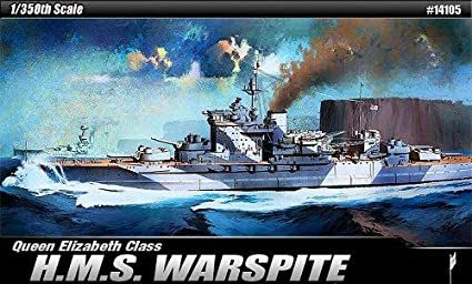 Couraçado H.M.S. Warspite 1/350 Academy - Alpha Hobbies Modelismo