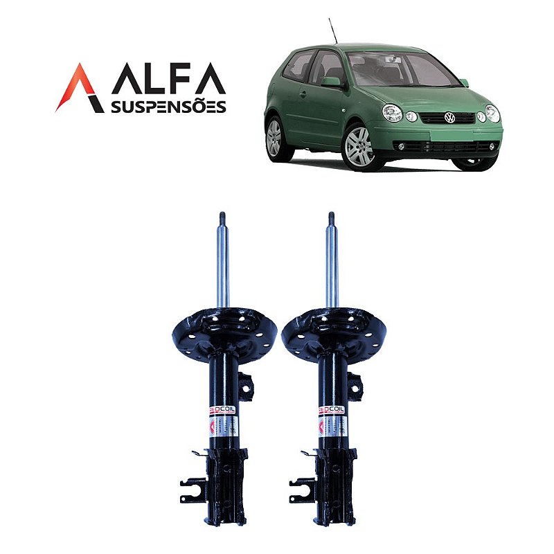 Kit Dianteiro de Amortecedores Padrao Vw Polo (2003/2014) - Alfa Suspensões