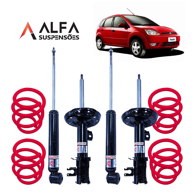 Kit Completo de Suspensão Fixa Esportiva Ford Fiesta Rocam (2002/2014 ...