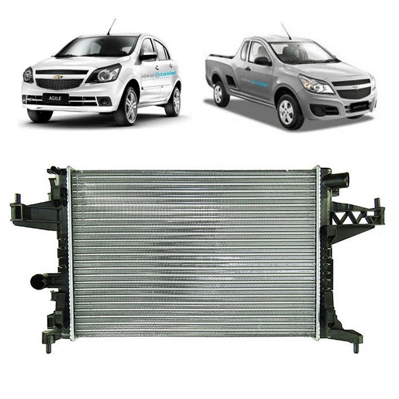 Radiador Gm Agile / Montana 1.4 2011 Em Diante - Novo - Ideal Cooler ...