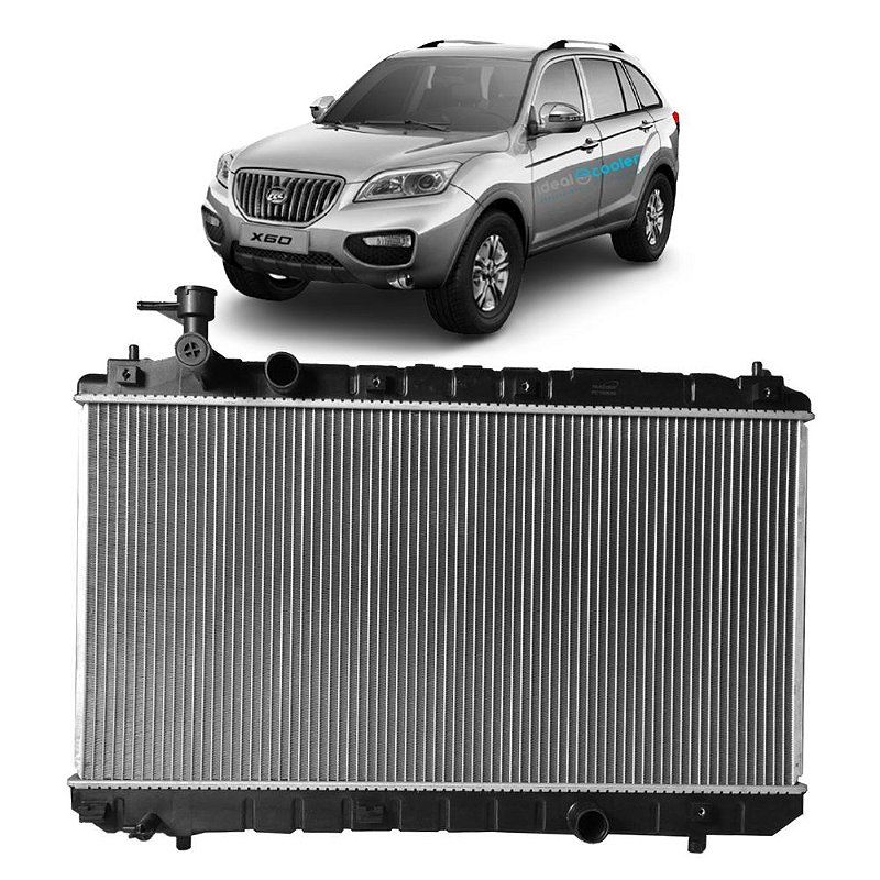 Radiador Lifan X60 1.8 16v - 2013 2014 2015 2016 2017 - Ideal Cooler ...