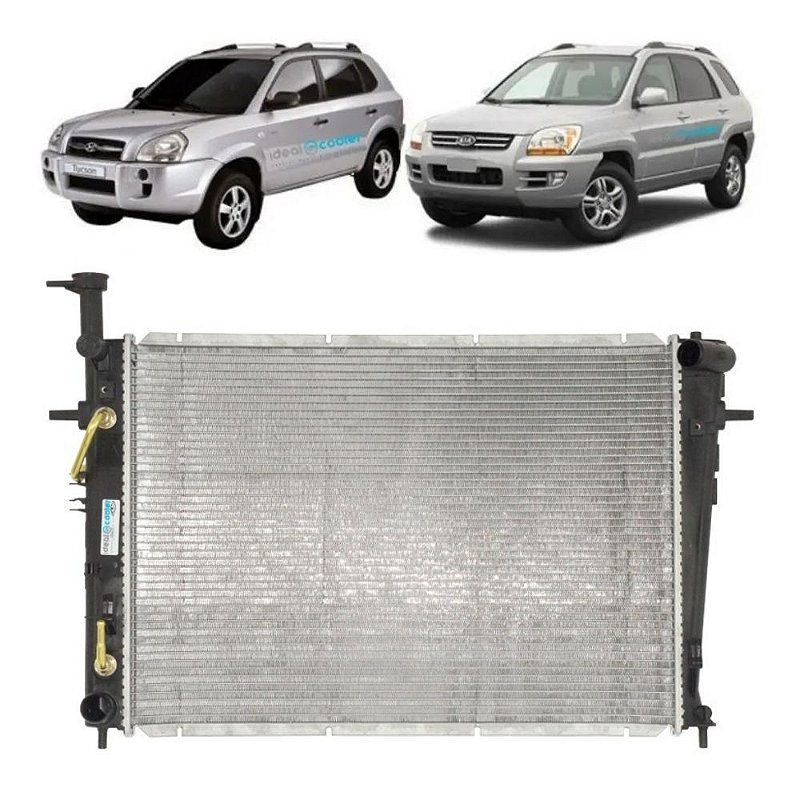 Radiador Tucson 2.7 V6 2005 2006 2007 2008 2009 2010 - Ideal Cooler ...