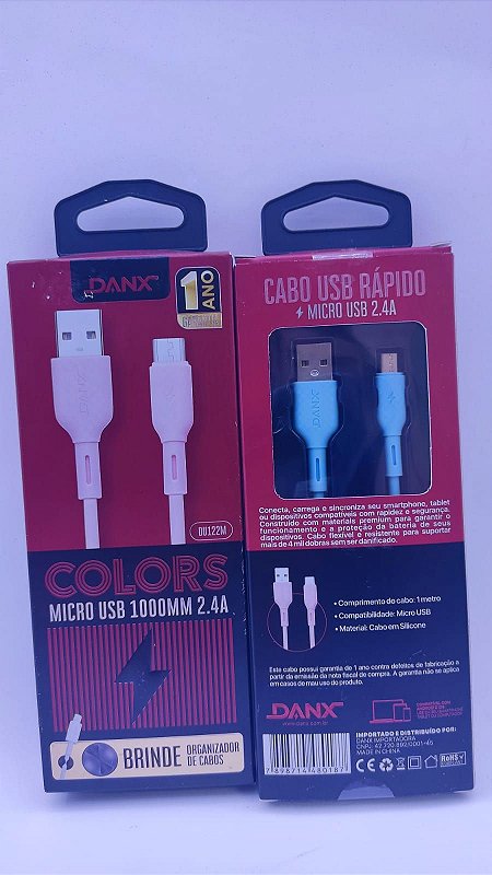 Cavo Micro USB 1m Per Danew Konnect 601 | Ricarica Veloce E Sincronizzazione | Cavo Robustissimo - 3