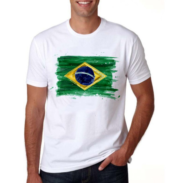 Camiseta - Bandeira do Brasil - Linda Estampa