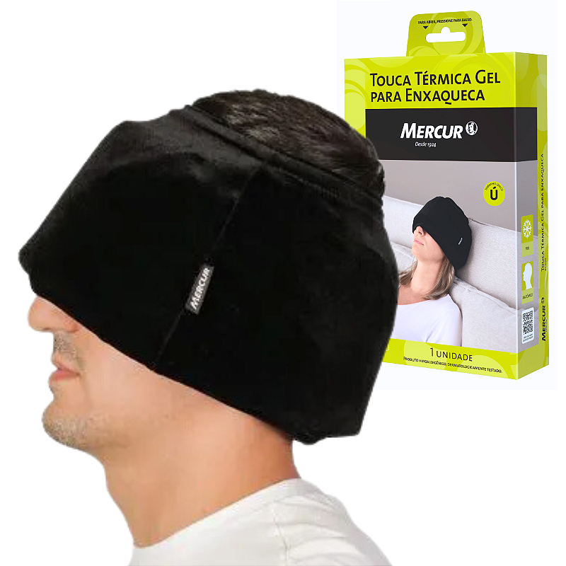 Touca Térmica Gel para Enxaqueca Dor de Cabeça Relaxamento - Acmedi