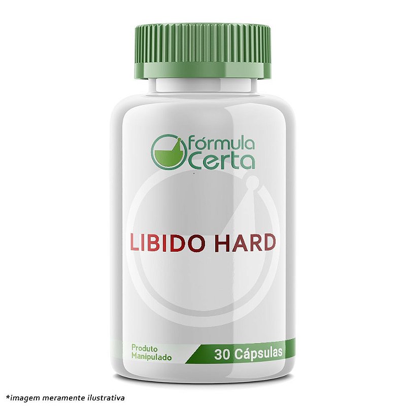Libido Hard 30 Doses Farmácia de Manipulação Fórmula Certa