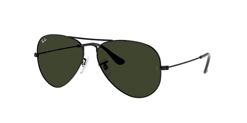Ray-Ban Aviator RB3025L-58-L2823 Preto Lente Verde G15