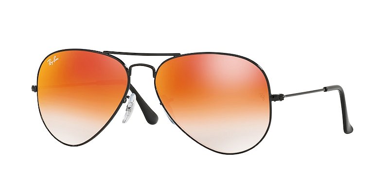 Ray-Ban Aviator RB3025L-58-002/4W Preto Lente Espelhada