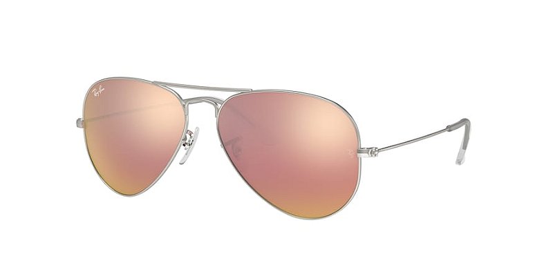 Ray-Ban Aviator RB3025-58-019/Z2 Prata Rose espelhado
