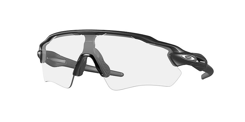 Oakley Radar Ev Path OO9208-38-920813 Aço Lente Transparente a Iridium preto fotocromático