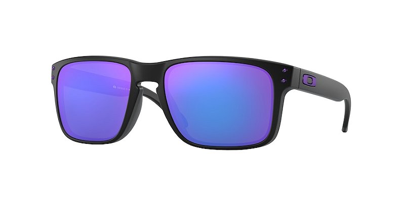 Oakley Holbrook OO9102-57-910226 Preto Lente Violeta Iridium
