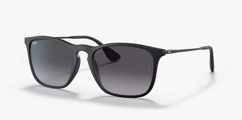 Ray-Ban Chris RB4187L-54-622/8G Preto Lente Cinza degradê