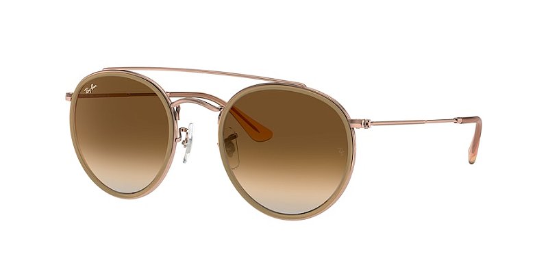 Ray-Ban RB3647N-51-907051 COBRE Lente Marrom degradê