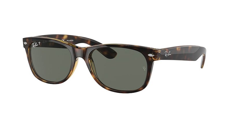 Ray-Ban New Wayfarer RB2132-58-902/58 Havana Lente Verde Polarizado