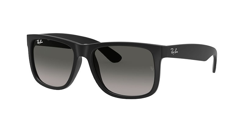 Ray-Ban Justin RB4165L 601/8G Preto Lente Cinza degradê