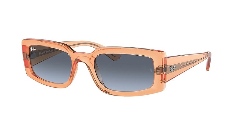 Ray-Ban Kiliane RB4395-54-66868F Laranja Lente Azul degradê