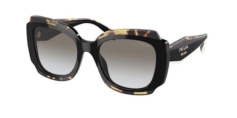Prada PR16YS-52-01M0A7 Havana Lente Marrom degradê