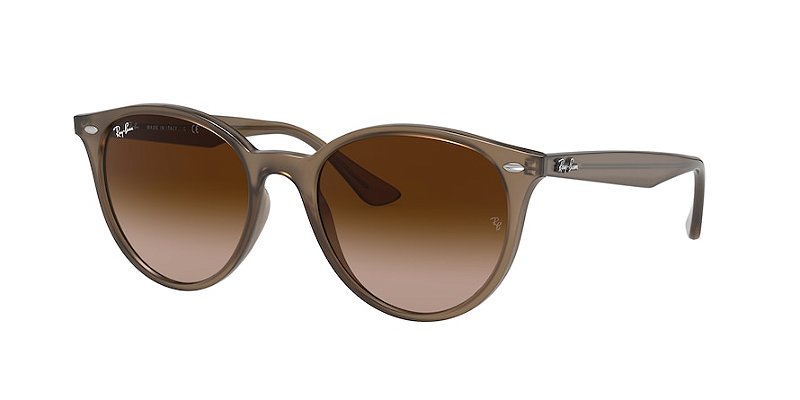 Ray-Ban RB4305-53-616613 BEGE Lente Marrom degradê