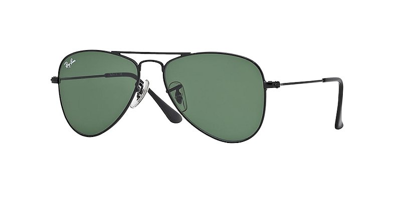 Ray-Ban Junior Aviator RJ9506S-50-201/71 Preto Lente Verde