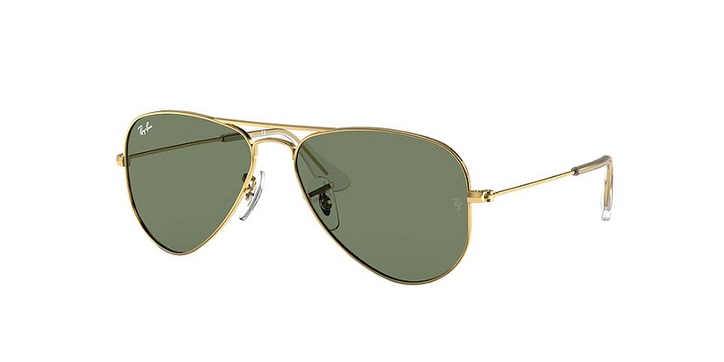 Ray-Ban Junior Aviator RJ9506S-52-223/71 Dourado Lente Verde