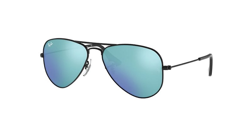 Ray-Ban Junior Aviator RJ9506S-50-201/55 Preto Lente Azul