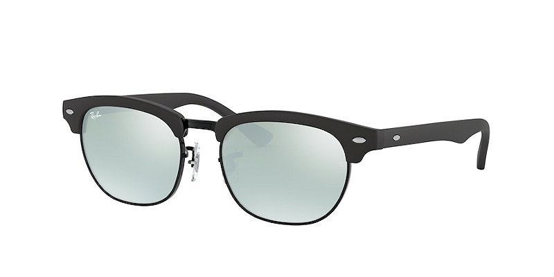 Ray-Ban Junior RJ9050S-45-100S30 Preto Lente espelhada