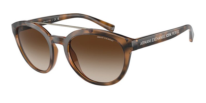 Armani Exchange AX4118S-54-828313 Marrom Lente Marrom degradê