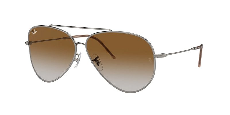 Ray-Ban Aviator Reverse RBR0101S-62-004/CB CHUMBO Lente Marrom degradê