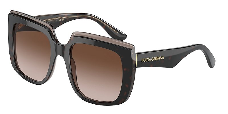 Dolce&Gabbana DG4414-54-502/13 Havana Lente Marrom degradê