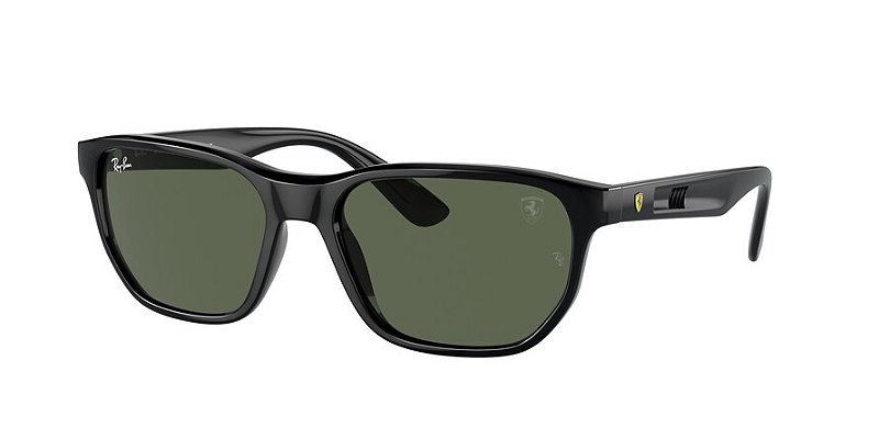 Ray-Ban RB4404M-57-F68371 Preto Lente Verde-escuro