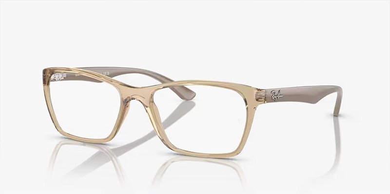 Ray-Ban RX7033L-52-8185 Caramelo translúcido