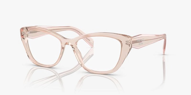 Óculos de Grau Prada PR19WV-53-15J1O1 Crystal Geranium