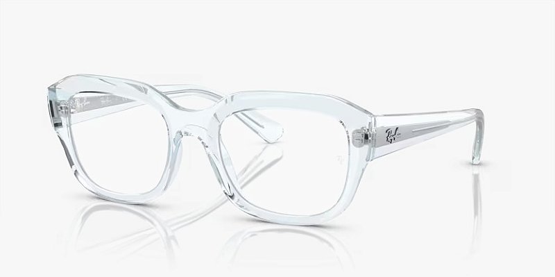 Óculos de Grau unissex Ray-Ban Leonid RX7225-54-8319 Azul Claro Transparente
